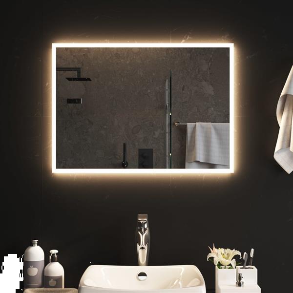 Grote foto vidaxl miroir led de salle de bain 50x70 cm huis en inrichting woningdecoratie