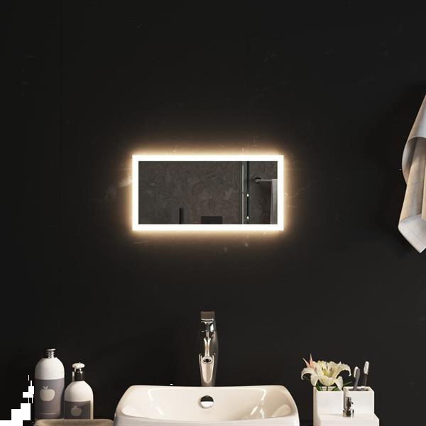 Grote foto vidaxl miroir led de salle de bain 20x40 cm huis en inrichting woningdecoratie