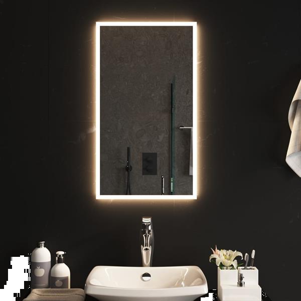 Grote foto vidaxl miroir led de salle de bain 40x70 cm huis en inrichting woningdecoratie