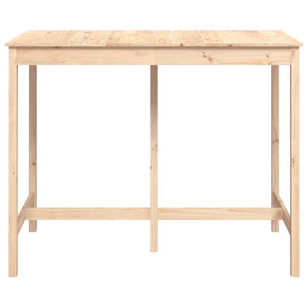 Grote foto vidaxl table de bar 140x80x110 cm bois massif de pin huis en inrichting eettafels