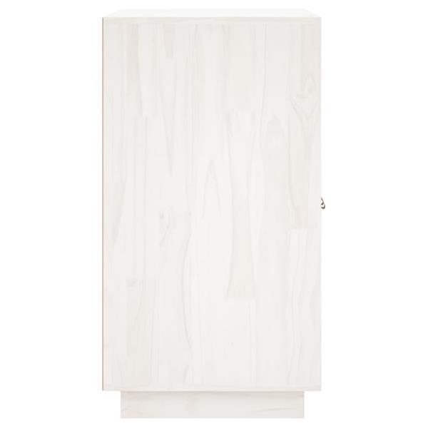 Grote foto vidaxl buffet blanc 65 5x40x75 cm bois massif de pin huis en inrichting overige