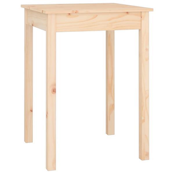 Grote foto vidaxl table manger 55x55x75 cm bois massif de pin huis en inrichting eettafels