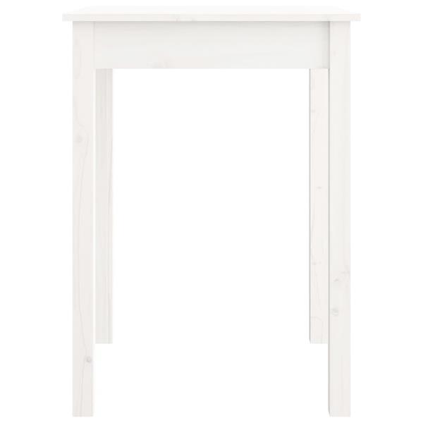 Grote foto vidaxl table manger blanc 55x55x75 cm bois massif de pin huis en inrichting eettafels