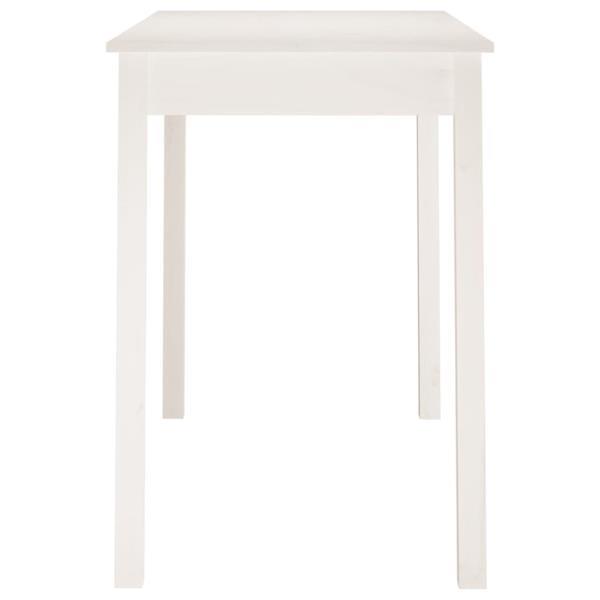 Grote foto vidaxl table manger blanc 110x55x75 cm bois massif de pin huis en inrichting eettafels