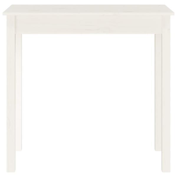 Grote foto vidaxl table console blanc 80x40x75 cm bois massif de pin huis en inrichting eettafels