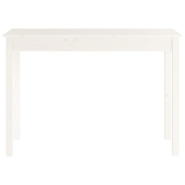 Grote foto vidaxl table console blanc 110x40x75 cm bois massif de pin huis en inrichting eettafels