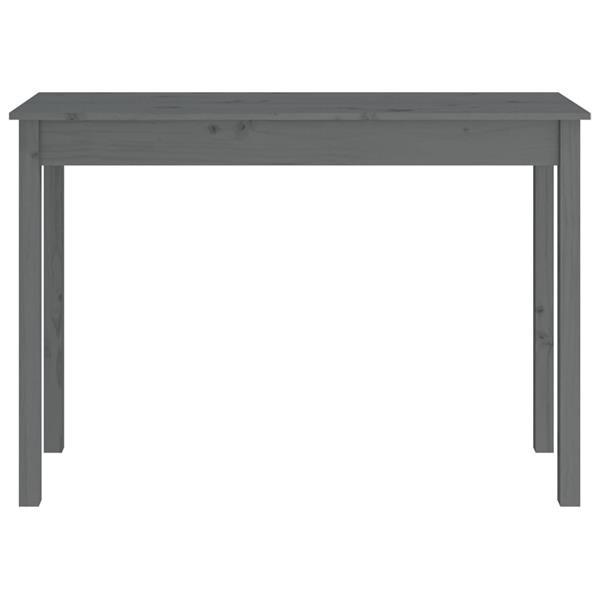 Grote foto vidaxl table console gris 110x40x75 cm bois massif de pin huis en inrichting eettafels