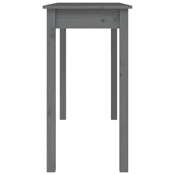 Grote foto vidaxl table console gris 110x40x75 cm bois massif de pin huis en inrichting eettafels