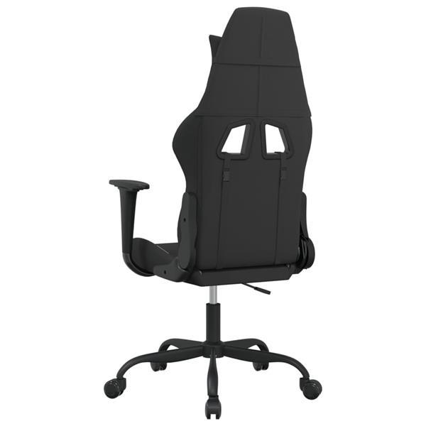 Grote foto vidaxl fauteuil de jeu pivotant noir et camouflage tissu huis en inrichting stoelen