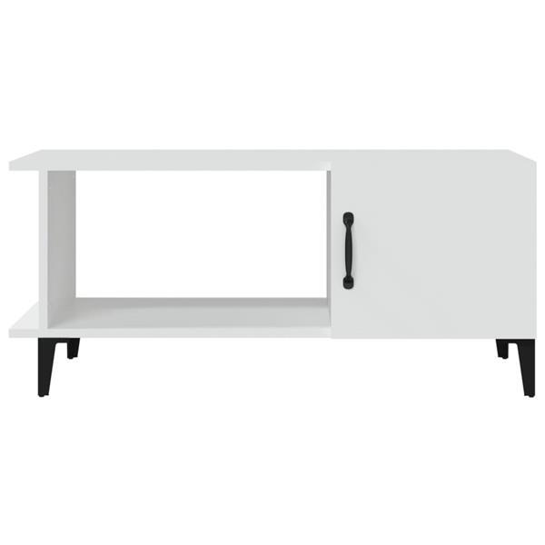 Grote foto vidaxl table basse blanc 90x50x40 cm bois d ing nierie huis en inrichting eettafels