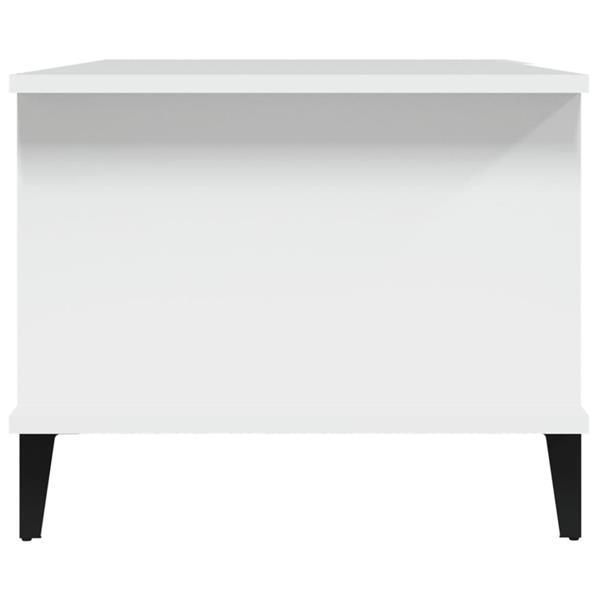 Grote foto vidaxl table basse blanc 90x50x40 cm bois d ing nierie huis en inrichting eettafels