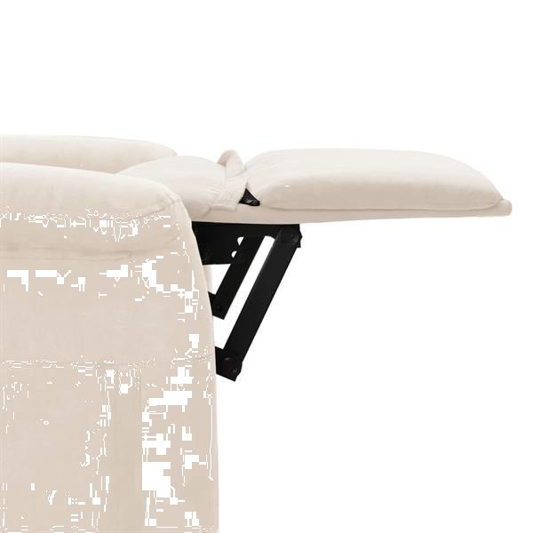 Grote foto vidaxl fauteuil inclinable de massage beige tissu microfibre huis en inrichting stoelen