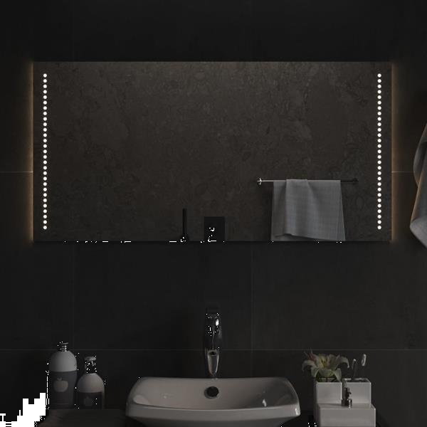 Grote foto vidaxl miroir de salle de bain led 100x50 cm huis en inrichting woningdecoratie