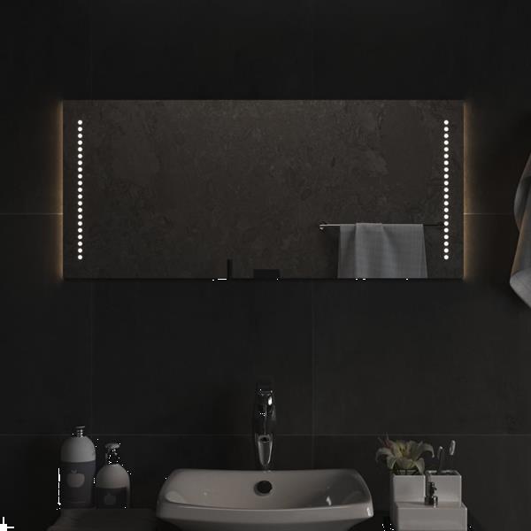 Grote foto vidaxl miroir de salle de bain led 90x40 cm huis en inrichting woningdecoratie