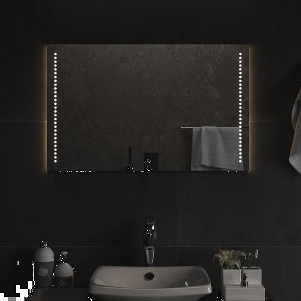 Grote foto vidaxl miroir de salle de bain led 80x50 cm huis en inrichting woningdecoratie