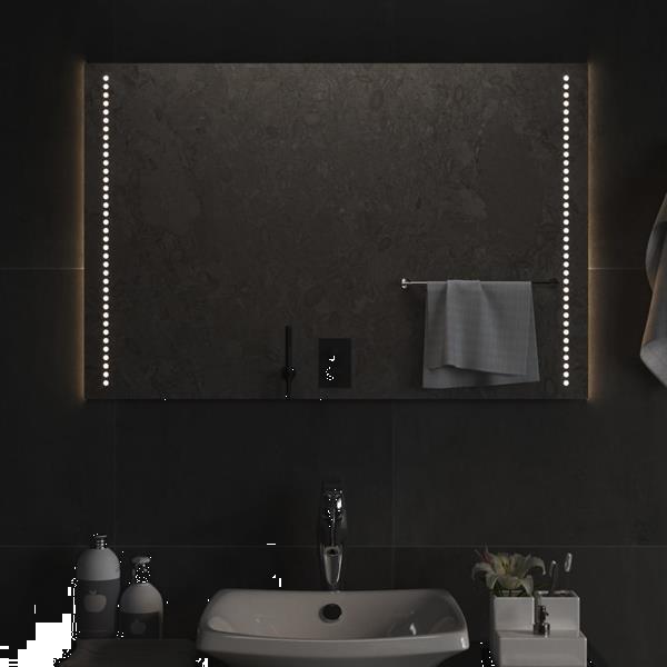 Grote foto vidaxl miroir de salle de bain led 90x60 cm huis en inrichting woningdecoratie
