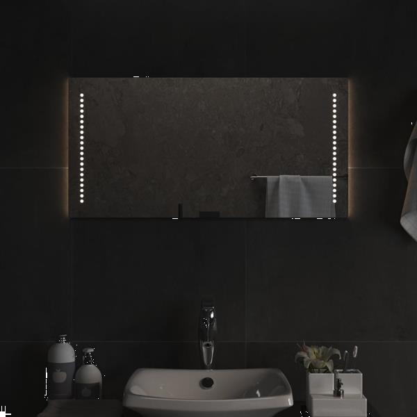 Grote foto vidaxl miroir de salle de bain led 80x40 cm huis en inrichting woningdecoratie