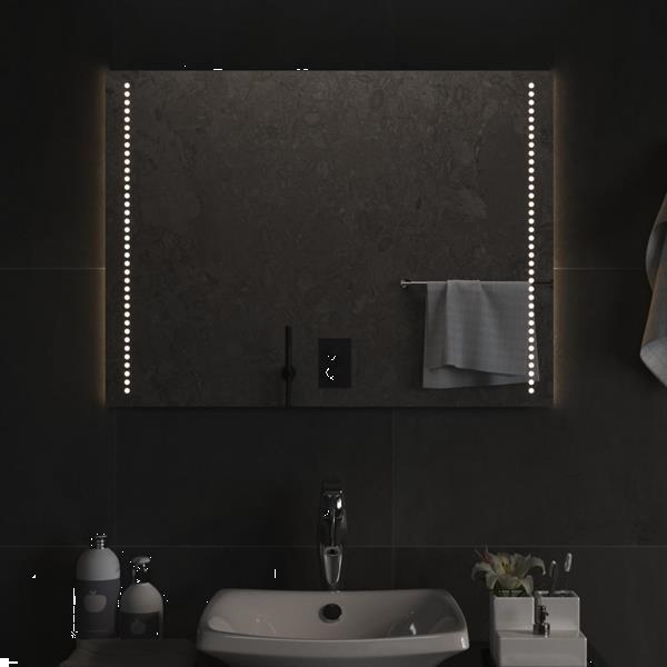 Grote foto vidaxl miroir de salle de bain led 80x60 cm huis en inrichting woningdecoratie