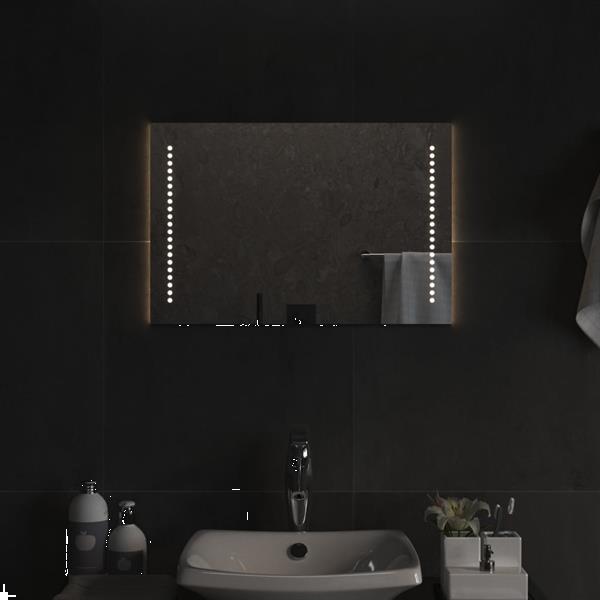 Grote foto vidaxl miroir de salle de bain led 60x40 cm huis en inrichting woningdecoratie