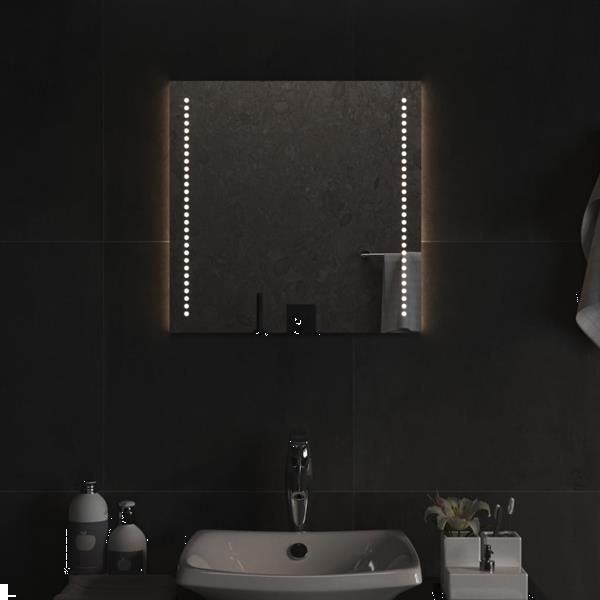 Grote foto vidaxl miroir de salle de bain led 50x50 cm huis en inrichting woningdecoratie