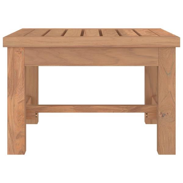 Grote foto vidaxl table basse 45x45x30 cm bois massif de teck huis en inrichting eettafels