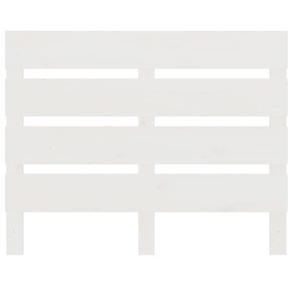 Grote foto vidaxl cadre de lit blanc 100x200 cm bois de pin massif huis en inrichting bedden