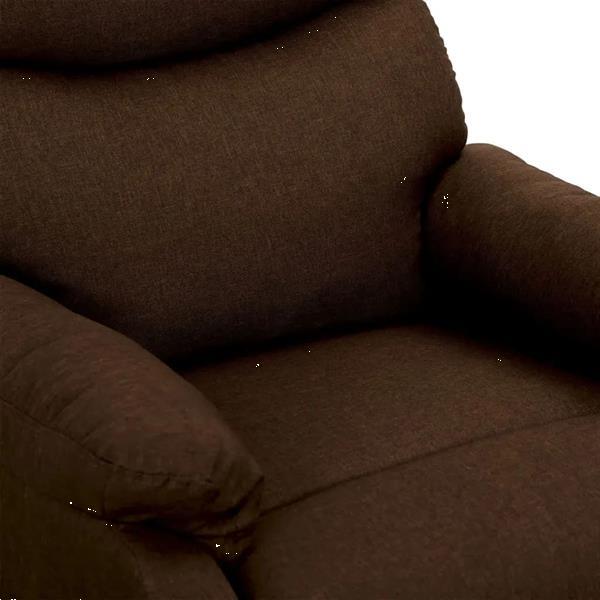 Grote foto vidaxl fauteuil releveur inclinable marron fonc tissu huis en inrichting stoelen