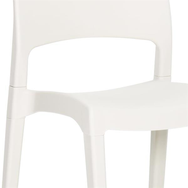 Grote foto vidaxl chaises de jardin 2 pcs blanc polypropyl ne tuin en terras tuinmeubelen