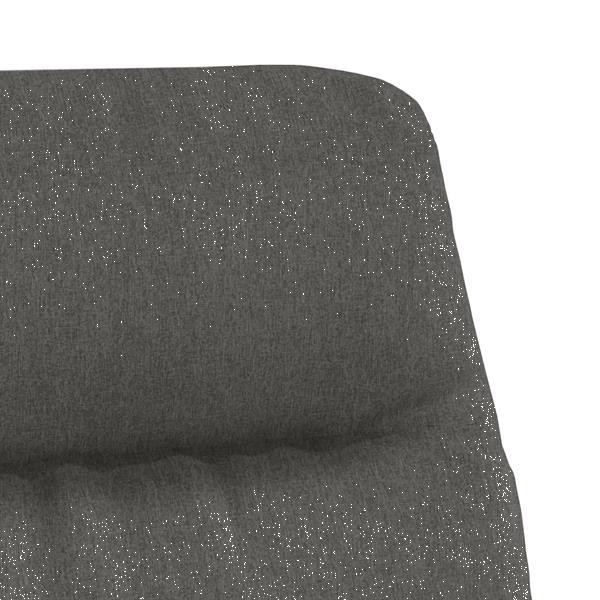 Grote foto vidaxl chaise de relaxation gris fonc tissu huis en inrichting stoelen