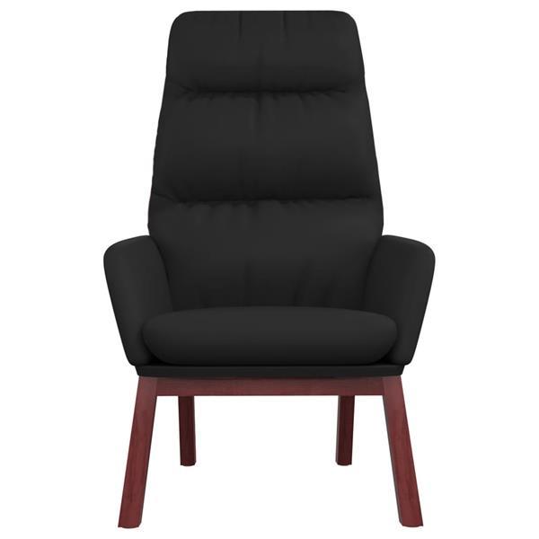 Grote foto vidaxl chaise de relaxation noir cuir v ritable huis en inrichting stoelen