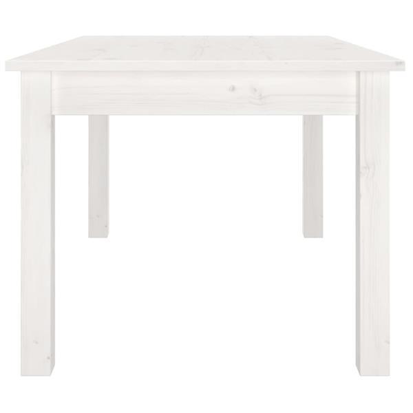 Grote foto vidaxl table basse blanc 80x50x40 cm bois massif de pin huis en inrichting eettafels