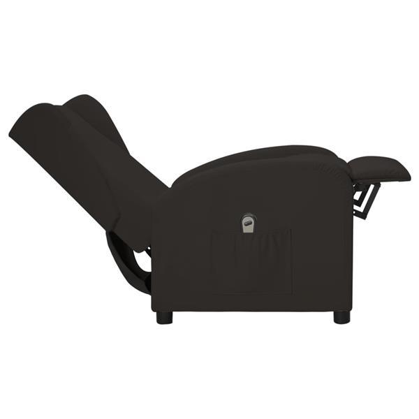 Grote foto vidaxl fauteuil inclinable lectrique oreilles noir simili huis en inrichting stoelen