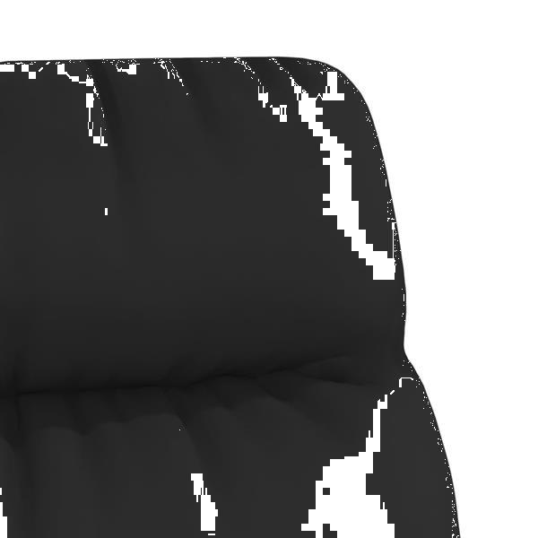 Grote foto vidaxl chaise de relaxation et tabouret noir cuir v ritable huis en inrichting stoelen
