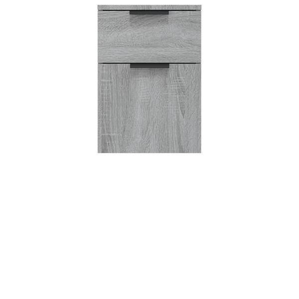 Grote foto vidaxl armoire de bain sonoma gris 32x34x90 cm bois d ing ni huis en inrichting overige