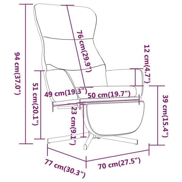 Grote foto vidaxl chaise de relaxation avec repose pied rose velours huis en inrichting stoelen