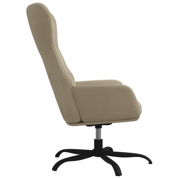 Grote foto vidaxl chaise de relaxation et repose pied gris clair tissu huis en inrichting stoelen