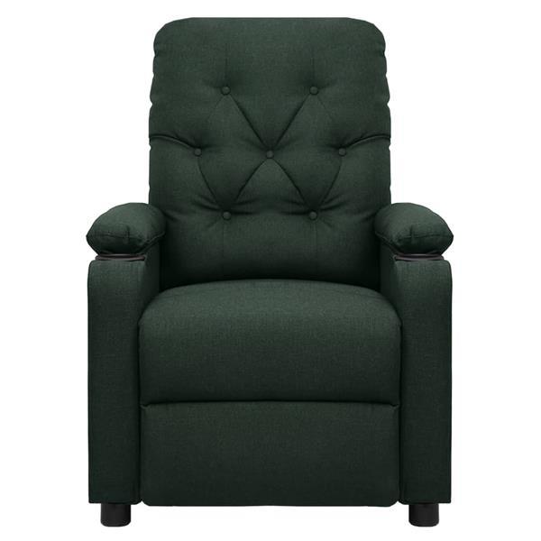 Grote foto vidaxl fauteuil de massage inclinable lectrique vert fonc huis en inrichting stoelen