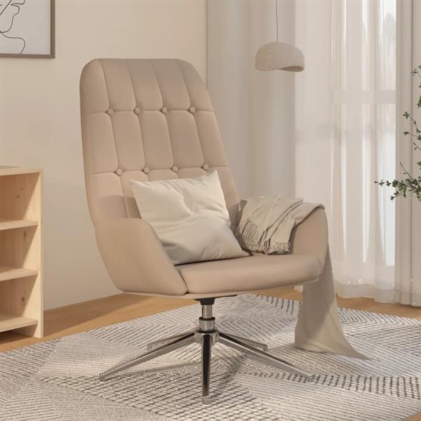 Grote foto vidaxl chaise de relaxation gris clair similicuir daim huis en inrichting stoelen