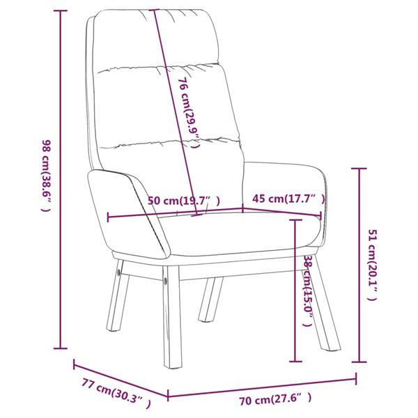 Grote foto vidaxl chaise de relaxation marron cuir v ritable huis en inrichting stoelen
