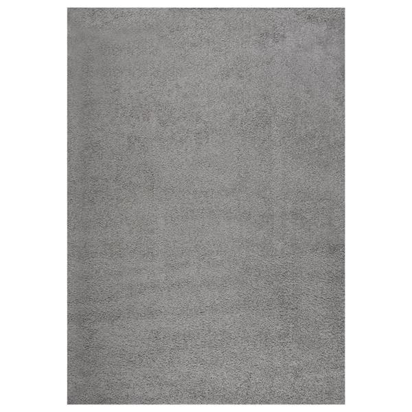Grote foto vidaxl tapis shaggy poils longs gris 140x200 cm huis en inrichting vloerbedekking en kleden