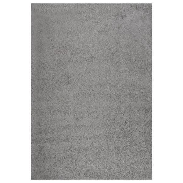 Grote foto vidaxl tapis shaggy poils longs gris 160x230 cm huis en inrichting vloerbedekking en kleden