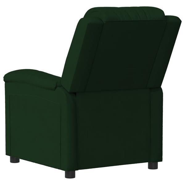 Grote foto vidaxl fauteuil lectrique de massage vert fonc velours huis en inrichting stoelen