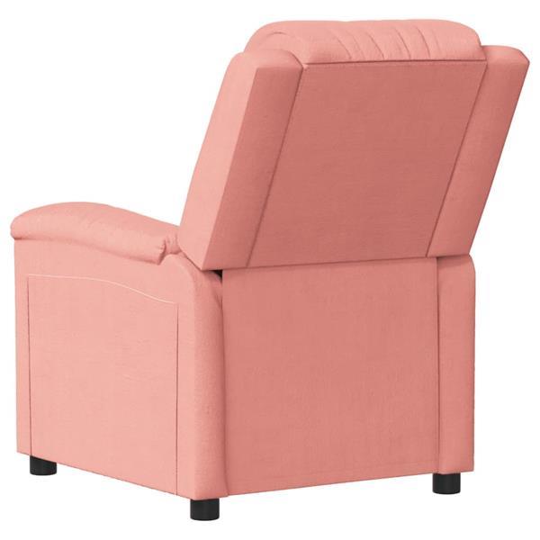 Grote foto vidaxl fauteuil inclinable lectrique rose velours huis en inrichting stoelen