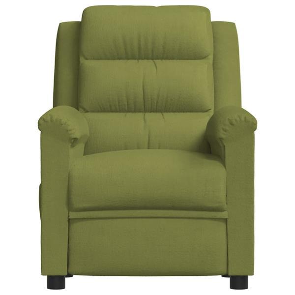 Grote foto vidaxl fauteuil inclinable lectrique vert clair velours huis en inrichting stoelen