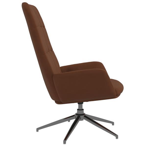 Grote foto vidaxl chaise de relaxation marron similicuir daim huis en inrichting stoelen