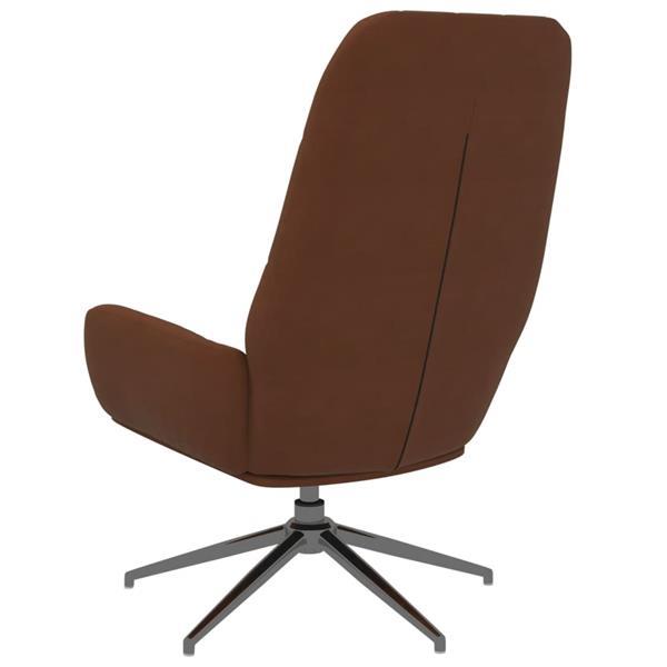 Grote foto vidaxl chaise de relaxation marron similicuir daim huis en inrichting stoelen