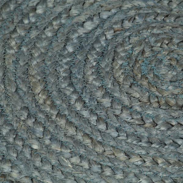 Grote foto vidaxl tapis fait la main jute rond 240 cm vert olive huis en inrichting vloerbedekking en kleden