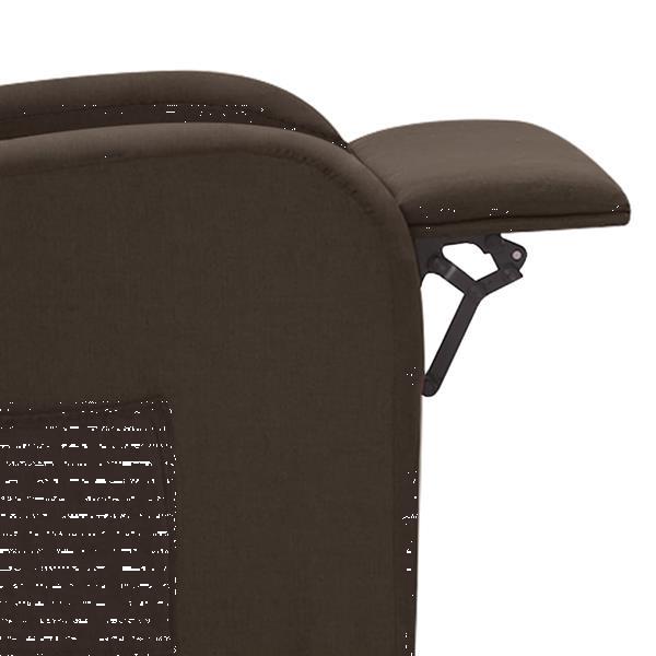 Grote foto vidaxl fauteuil inclinable lectrique marron fonc tissu huis en inrichting stoelen