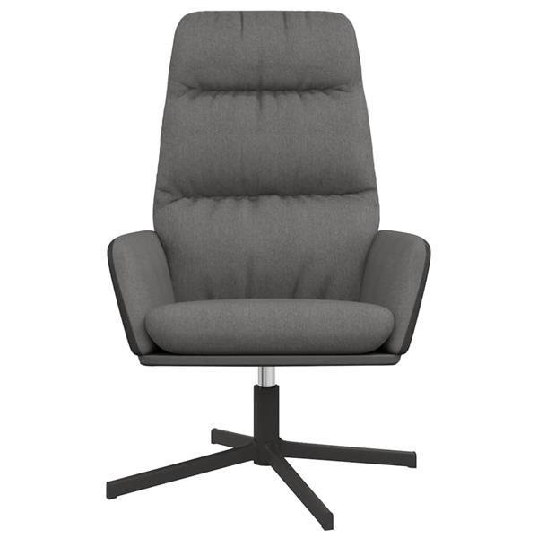 Grote foto vidaxl chaise de relaxation gris clair tissu huis en inrichting stoelen