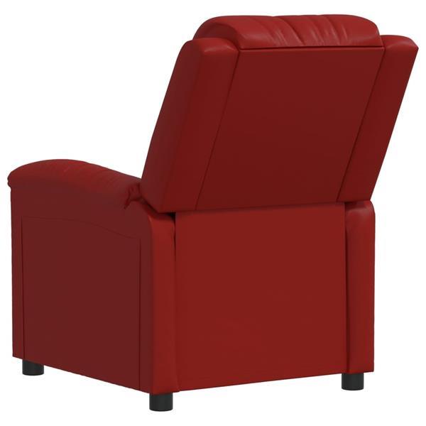 Grote foto vidaxl fauteuil lectrique de massage rouge bordeaux similic huis en inrichting stoelen
